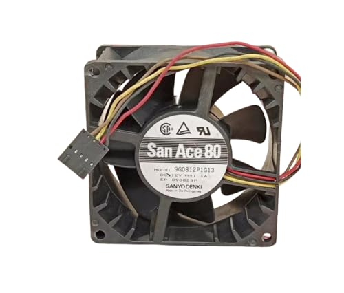 9G0812P1G13 12V 1.1A 8038 wentylator chłodzący, 80 x 80 x 38 mm, 4-drutowy