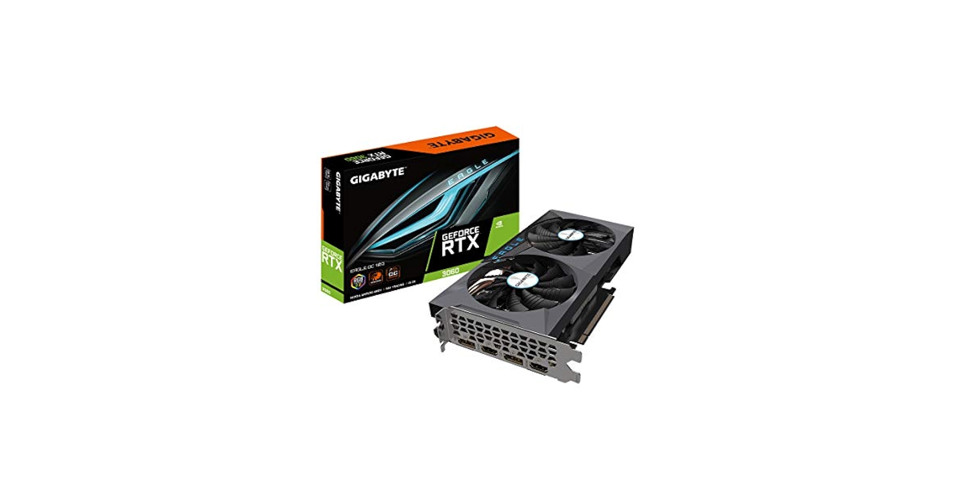 Amazon.com: GIGABYTE GeForce RTX 3060 Eagle OC 12G 顯示卡,2X