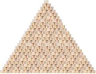 Kurtzy Small Wooden Cubes (300 Pack) - 1 x 1 x 1cm (0.4 x 0.4 x 0.4 inch) Wood Cubes - Natural Unfinished Pine Wood Blocks - Educational Craft Cubes for DIY, Stamps, Art & Crafts, Puzzles, Numbers