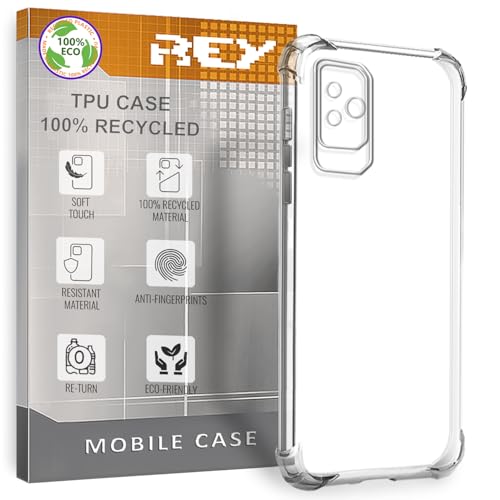 REY Funda para XIAOMI Black Shark 5 Pro, Anti-Shock Ecológica y Transparente, Ultra Fina 0,33mm, Esquinas Reforzadas, Silicona TPU Reciclado de Alta Resistencia y Flexibilidad
