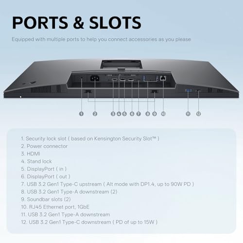 Image of FKA P2725HE Monitor - 27 Inch, Full HD 1080p (1920 x 1080), 16:9 IPS, 27 Inch Computer Monitor Screen with DisplayPort, Type-C, and USB-C Cables (1 Pack, New)