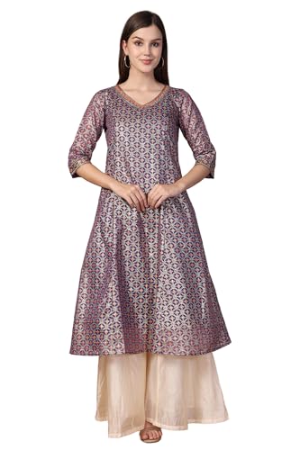 Kurta femme évasée Aurelia brodée tunique longue traditionnelle