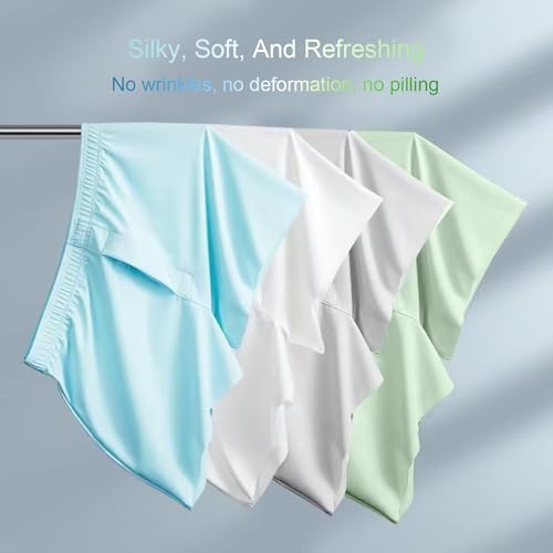 Man’s Boxer Shorts Men's Underwear Ice Silk Elastic Loose Simple Casual Home Underwear Beach Pants Multipack2