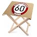 Produktbild Lustapotheke® Klapphocker aus Holz zum Geburtstag für 60 jährige mit Wunschname - Altersruhesitz -