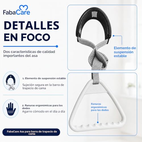 Mango de barra FabaCare CLN-3200 con diseño de viga trapezoidal 8