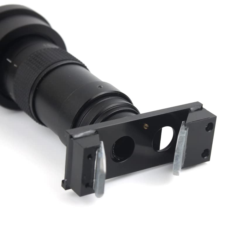 Monokular Video Mikroskop C-Mount Objektiv 0,7X-4,5X 3D Erkennung Lupe 10X-180X Dauerzoom für HDMI VGA Industriekamera (Farbe: 3D Objektivbetrachtung)