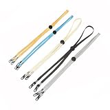 MEYIART 5 PCS Face Mask Holder, Face Mask Lanyard for Kids and Adults,mask Extenders/Ear Savers,mask Holders to Protect Ears,Adjustable Comfort mask Grips Extension Buckle Holder Hook Ear Strap