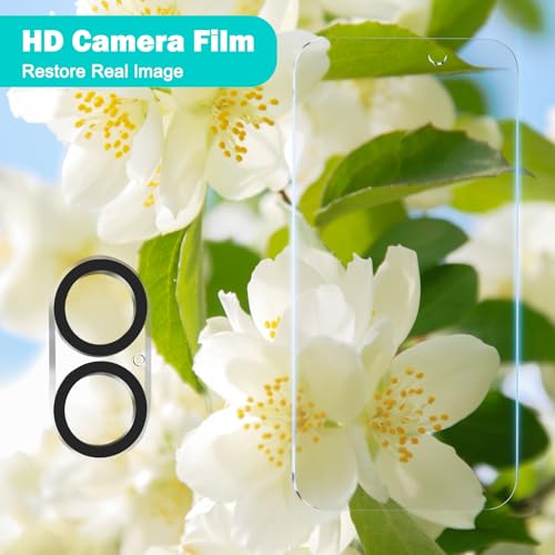 PEHAEL 3+3Pack for iPhone 16 Privacy Screen Protector with Camera Lens Protector Full Coverage Anti-Spy Tempered Glass Film 9H Hardness Easy Installation Bubble Free [6.1 inch] - Thumbnail 5