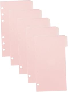 VILLCASE 1 Conjunto De Clipes Para Fichário Pasta Blocos De Notas Sacos De Arquivamento De Documentos Bolso Fichário Sacos De Folhas Soltas Saco De Bloco De Notas De Folhas Soltas