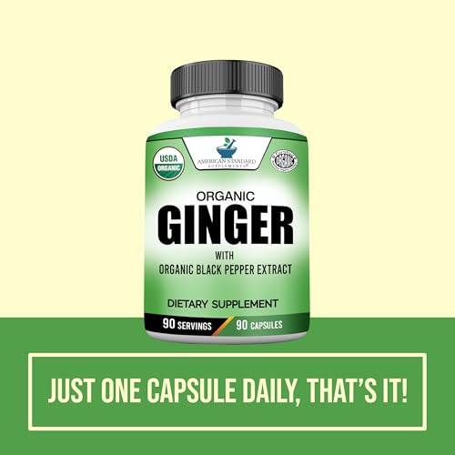 image for American Standard Supplements Organic Ginger Extract with Organic Blac