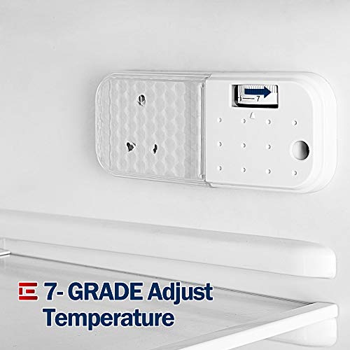 Image of EUHOMY Mini Fridge With Freezer, 3.2 Cu.Ft Compact Refrigerator, 2 Door Compact Refrigerator, Mini Fridge For Office Energy Saving For Dorm, Bedroom, Office, Apartment- Food Storage Or Drink Beer.