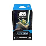 ファンタジーフライトゲーム スターウォーズ:アンリミテッドTCGレジェンドオブザフォースブースターパック - ジェダイ、シス、象徴的なキャラクターをフィーチャーしたカード16枚。子供&大人用、対象年齢12歳以上、2人以上のプレイヤー、20分間プレイ、製造。
