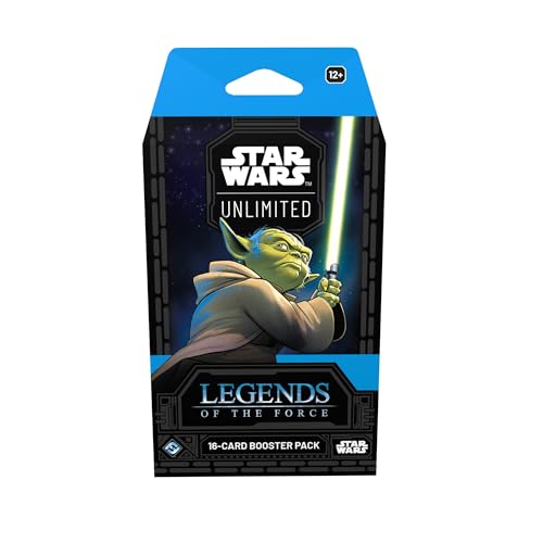 Asmodee - Fantasy Flight Games Star Wars : Unlimited TCG Legends of The Force Booster Pack ? 16 cartes avec des personnages Jedi, Sith et emblématiques pour enfants et adultes, à partir de 12 ans, 2 joueurs et
