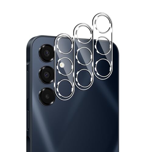 Lutree pour Samsung Galaxy A16 5G/4G Protection Caméra, 3 Pièces 9H Dureté HD Arrière Caméra Verre Trempé, Sans Bulle Anti-Rayures Protecteur D'écran - Transparent