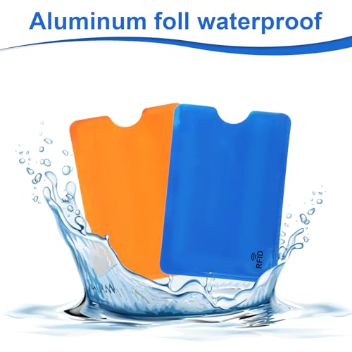 10Pcs RFID Blocking Sleeves Colorful Credit Card Protector Cover Travel Anti-Theft Credit Card Holder RFID Blocker Fits Bags & Purses, 3.5 x 2.4 inch3