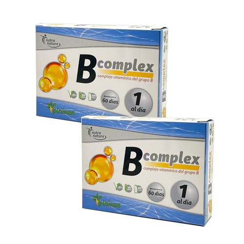 Pinisan Bcomplex - 60 Cápsulas - Suplemento Completo de Vitaminas B - Energía y Vitalidad - Sin Gluten (2 Cajas)