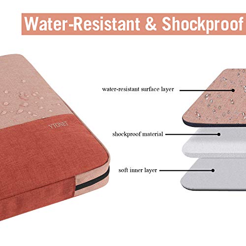 Image of Ytonet Laptop Case 16 Inch, 15-15.6 Inch Computer Carrying Case with Handle | Compatible with HP Dell Lenovo Asus Notebooks, Gifts for Women, Water Resistant, Laptop cover, Coral Pink