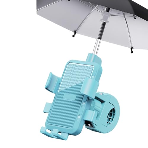 demaxiyad Soporte para teléfono móvil con sombrilla | Soporte de teléfono con de rotación de 360°, soporte impermeable para teléfono celular, abrazadera de montaje segura para teléfono