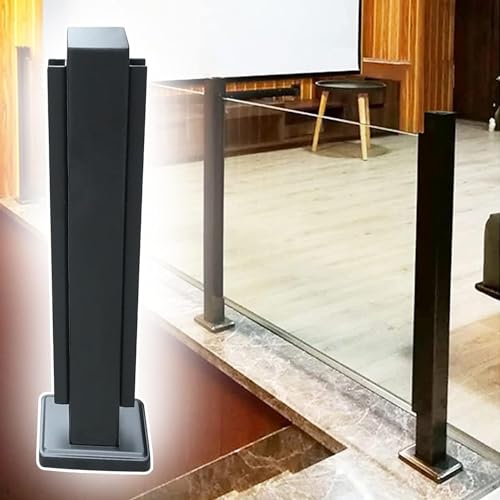 Poteau de balustrade en verre de 85 cm idéal pour sécuriser une terrasse panoramique moderne