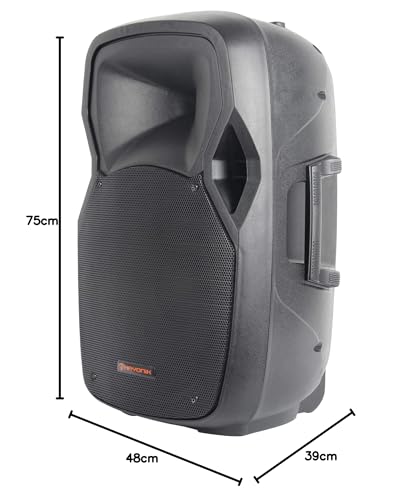 HAYONIK, Caixa Acústica Passiva, 600W, Woofer de 15', Driver de 1' Titânio, Resp Freq: 45 a 20KHz, Gabinete em Polipropileno, 350W RMS - CP-15600 glide