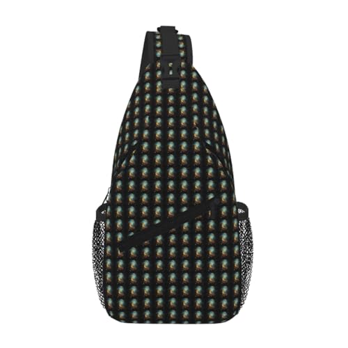Bolsa de pecho ligera y elegante bandolera cruzada con música