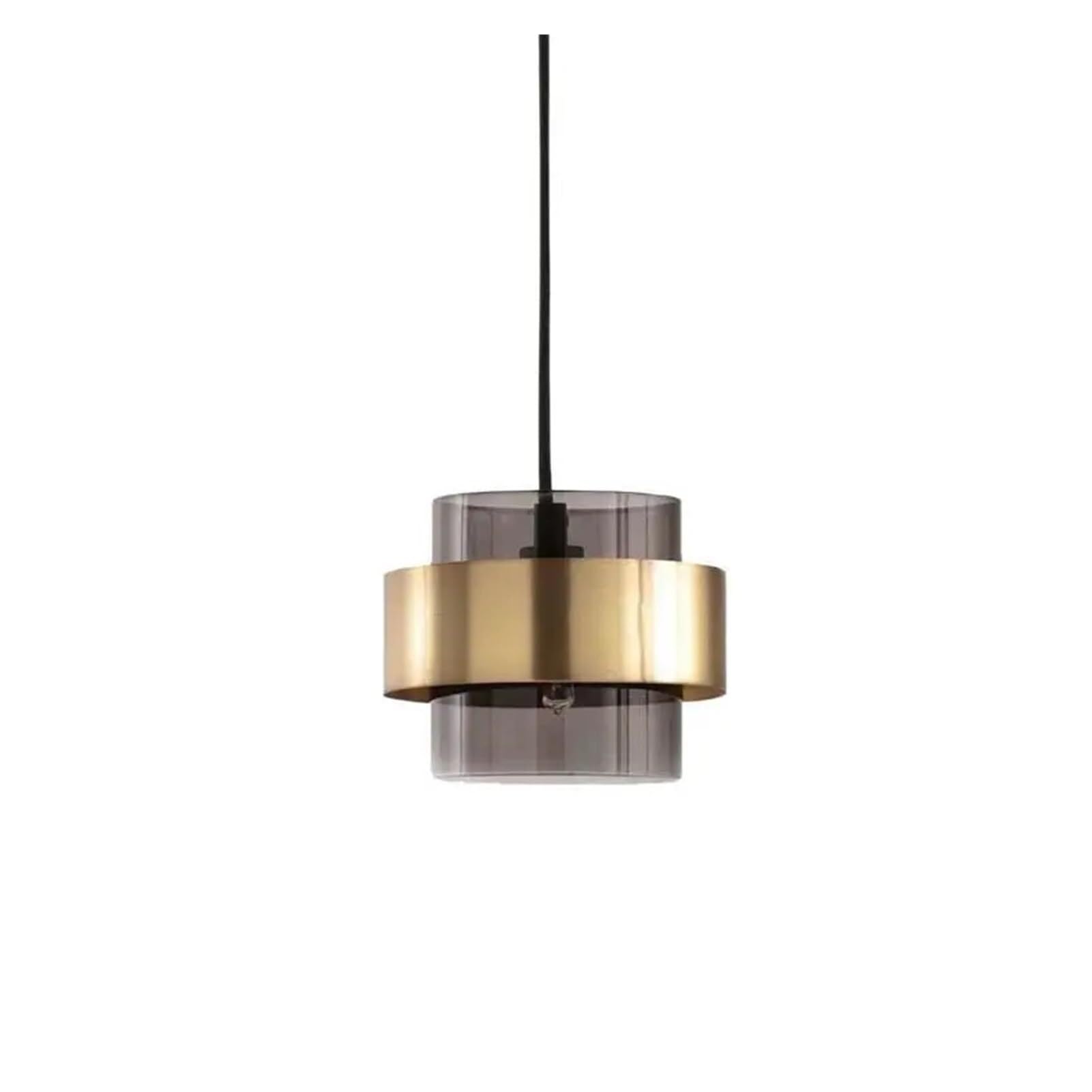HUAYUSEDF Glass Wrought Iron Pendant Lamp Chandelier Hanging Lighting Ceiling Fixture for Restaurant Coffee Bar Home Decor(Amber)