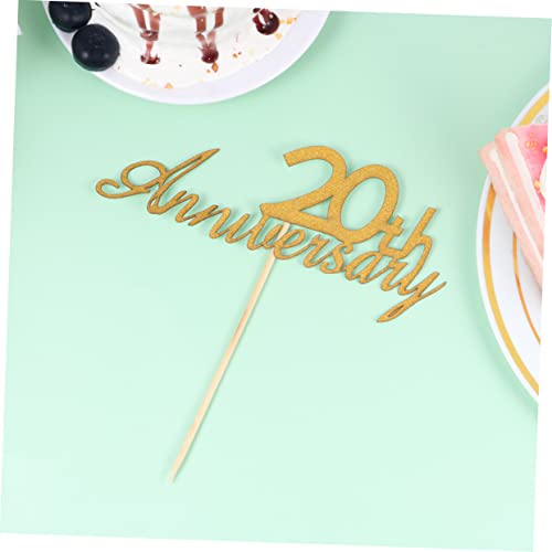 Gadpiparty 3Pcs Toppers De Cupcake Topper De Casamento Topper De Cupcake De Aniversário Picaretas De