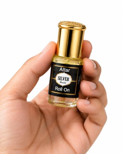 Image of Wildplay Silver Musk 3ml Roll-On Perfume - Smooth Musky Fragrance, Long Lasting Unisex Attar, Alcohol-Free Premium Perfume Oil, Pocket Friendly Travel Size Scent for Daily Wear & Special Occasions