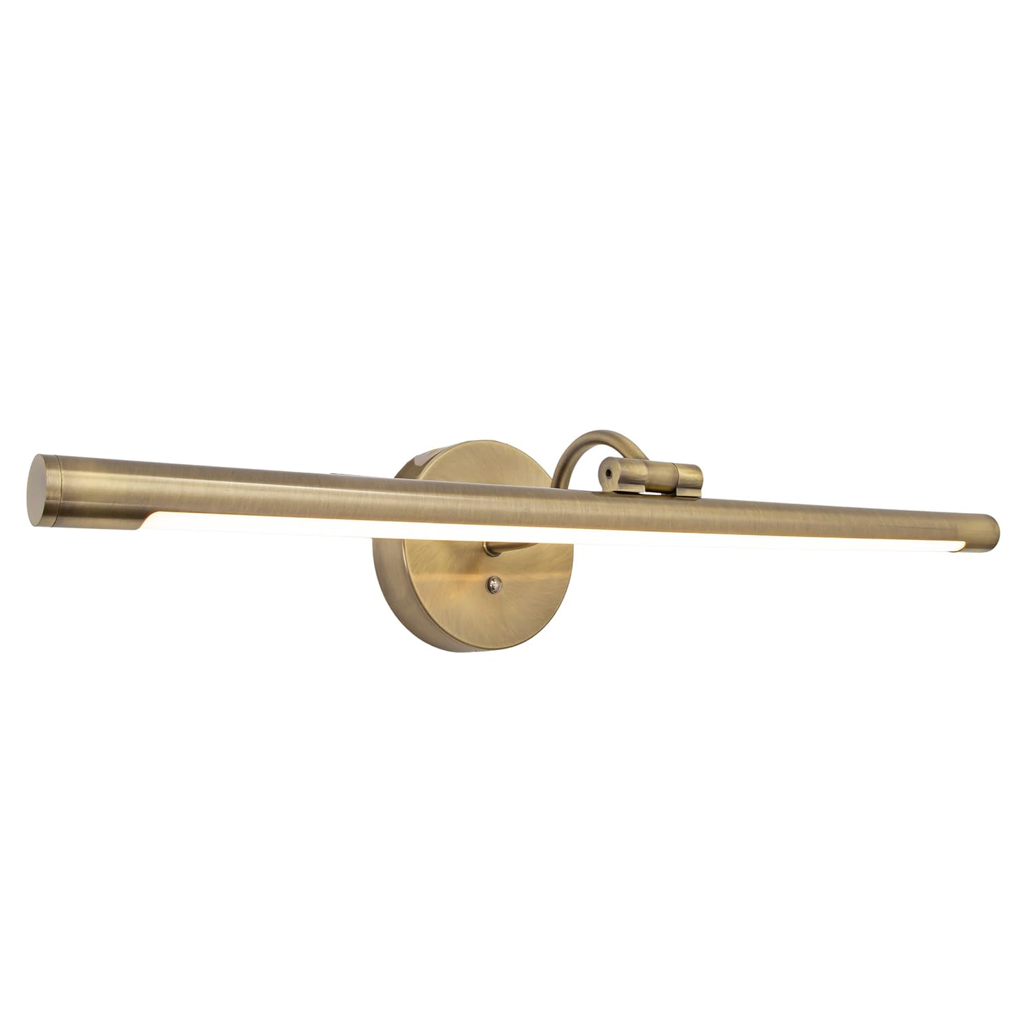 Antique Brass Wireless Rechargeable LED Touch Dimmable Picture Light by Happy...