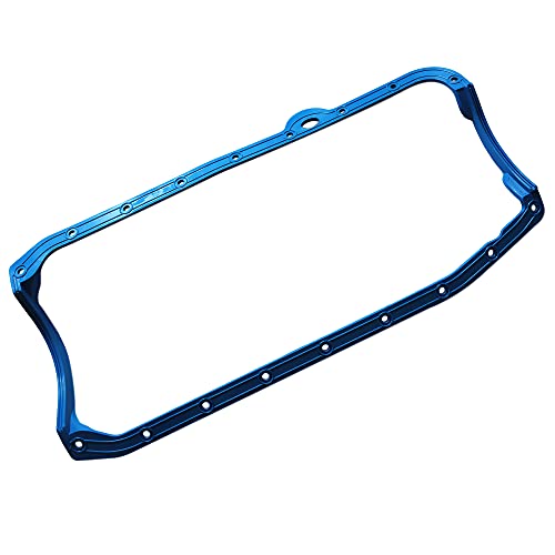 Image of SBC Oil Pan Gasket Blue Steel Core Rubber for 1980-1985 Chevy 283 327 350 383 400