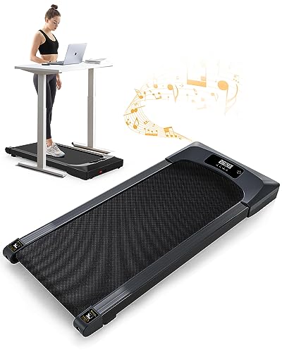 FYC Under Desk Treadmills Walking Pad, 265LBS Capacity Portable Treadmill with Transport Wheels and LED Display Electric Running Machine for Home and Office Use Installation-Free FYC Under Desk Treadmills Walking Pad, 265LBS Capacity Portable Treadmill with Transport Wheels and LED Display Electric Running Machine for Home and Office Use Installation-Free