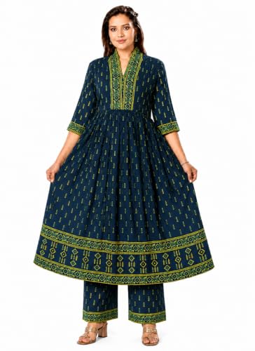 Image of Momenta Women's Pure Cotton Maternity Kurta Set | Feeding Kurti with Concealed Zippers | Maternity Dress for Pre & Post Pregnancy