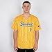 Baseball Jersey Shirt Men Baseball Player T-Shirt Game Day Fans Graphic Tees Quick-Dry Button up Short Sleeve Yellow