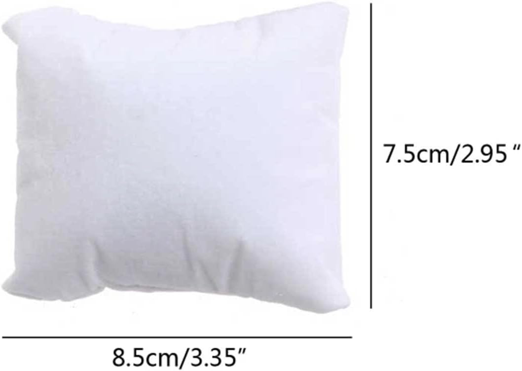 Watch Pillows For Box 50 Pcs Velvet Bracelet Pillow Multicolor Jewelry Pillow Watch Bracelet Cushion Display Stand Set Jewelry Pillow Bag(Brown)