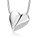 Produktbild Miore Damen-Halskette 925 Sterling Silber mit Herz-Anhänger Zirkonia 45 cm MSM179N