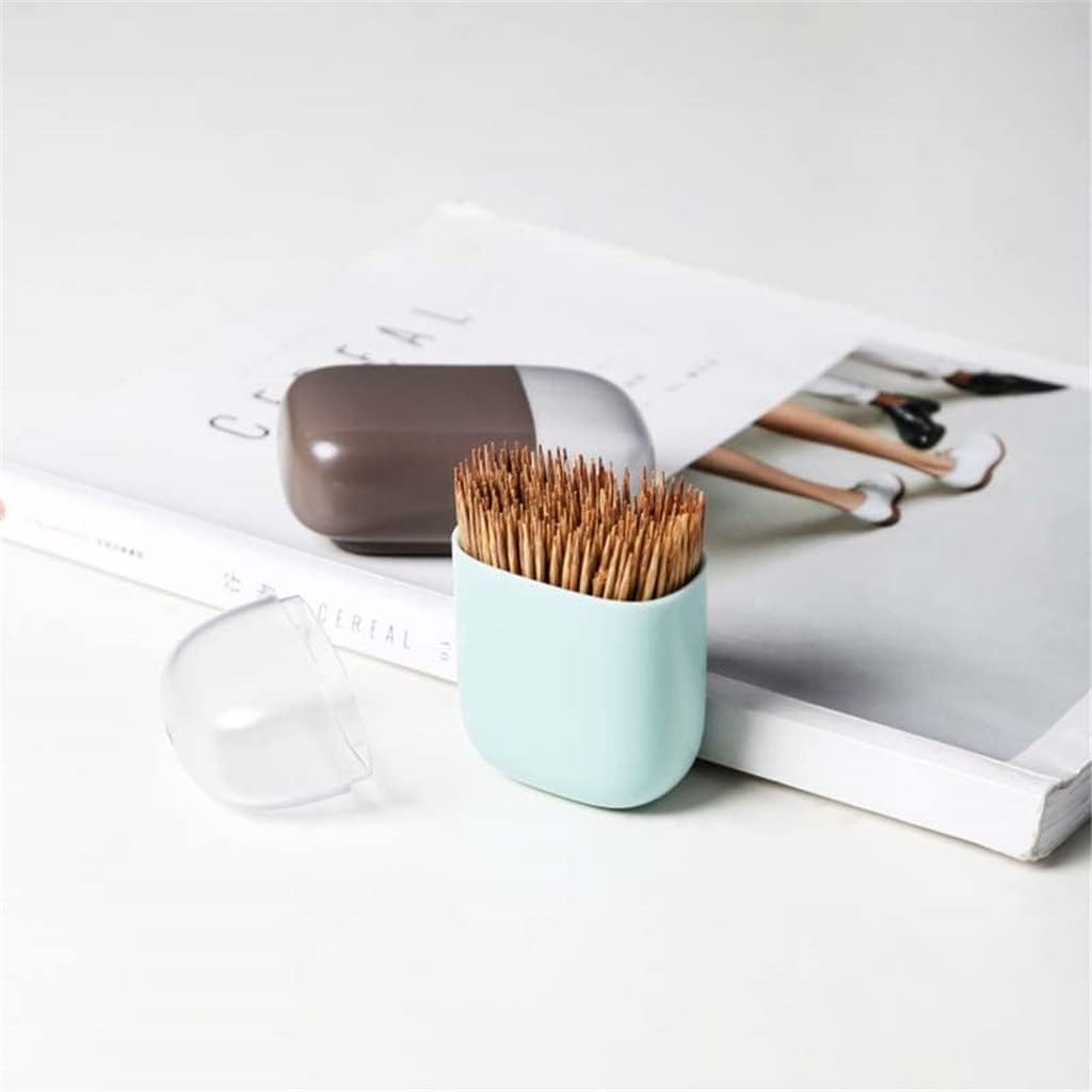 Toothpick dispenser Portable toothpick storage boxN/A Magnetic Refrigerator Toothpick Holder Container Household Table Toothpick Storage Box Toothpick Dispenser with Magnet (Color : Blue) (Color : Blu