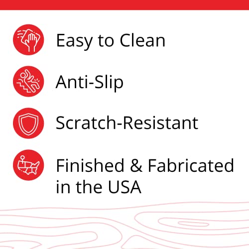 Stairtek: Unfinished Box Tread - Stair Treads For Wooden Steps - Requires Finishing, Stain To Match Carpet, Hardwood Floors & Walls - Fabricated In The Usa - Red Oak, 42 Inch #TOP5