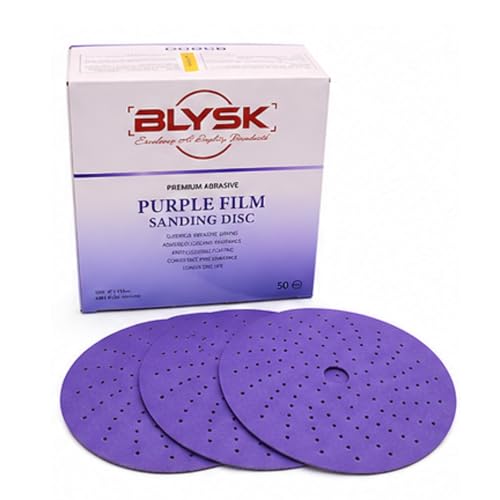 Purple Zirconia Sanding Discs 6 Inch, 50 Pack (180)