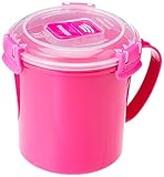 Sistema 211073ZS Microwave Collection Soup Mug 31.7oz, 4 Cup, Medium, Pink
