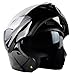 Plein visage modulaire casques de moto pour les hommes de course casque de moto avec double pare-soleil hiver coupe-vent Flip Up casques DOT