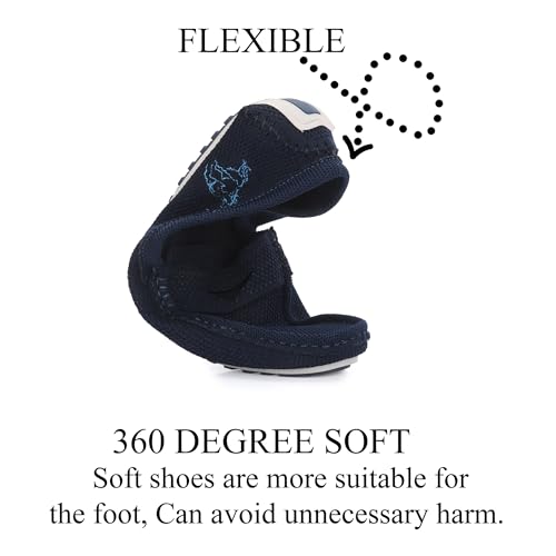 Image of Knit Loafers for Men Casual Fashion and Formal Slip-On Comfortable and Flexible Lightweight Slip Resistant Breathable Machine Washable Trendy Driving Loafers shoes for Men's Designed for all Seasons