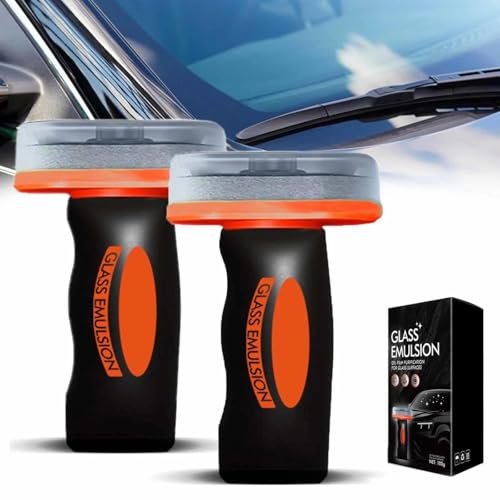 Oil Film Remover for Car Windshields and Windows,Hand-Held Glass Emulsion Cleaner,Glasscleaning Board for Car Windshields,Automotive Oil Film Cleaning Brush,Glass Coating Cleaner(B)