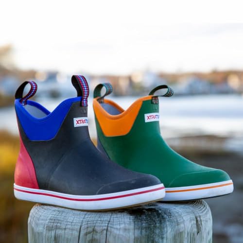 Xtratuf Men's Fishing Rain Watertight Anglers Rubber Chevron Pull Tabs Ankle Deck Boots2