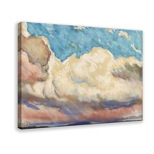 Toile Clouds par Maynard Dixon tableau haut de gamme avec cadre suspendu en coton