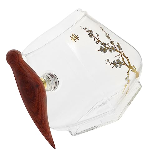 TOPPERFUN Glass Sauce Cup Handle Tea Gravy Boat for Kitchen Salad Dressing Pourer