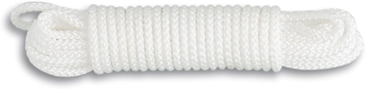 Chapuis - White Polypropylene Rope Braided Synthetic Break Resistance Indicative 290kg Diameter 5mm Length 10m Leisure Gardening