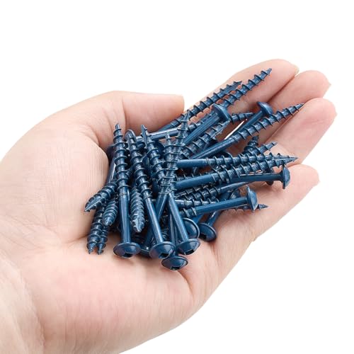 100 Tornillos de bolsillo #8 x 2 pulgadas para exterior miniatura 5