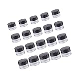 TOPPERFUN 20 Stück Teiliges Glascreme tiegel mit Schraubverschluss Auslaufsichere Wiederbefüllbare...