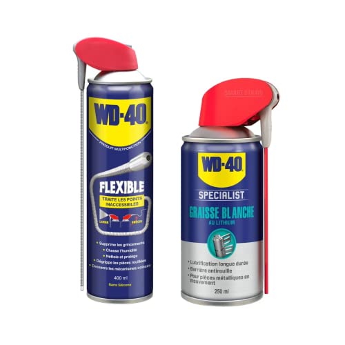 WD-40 Lot Produit Multifonction Flexible 400ml et Graisse Blanche Specialist 250ml