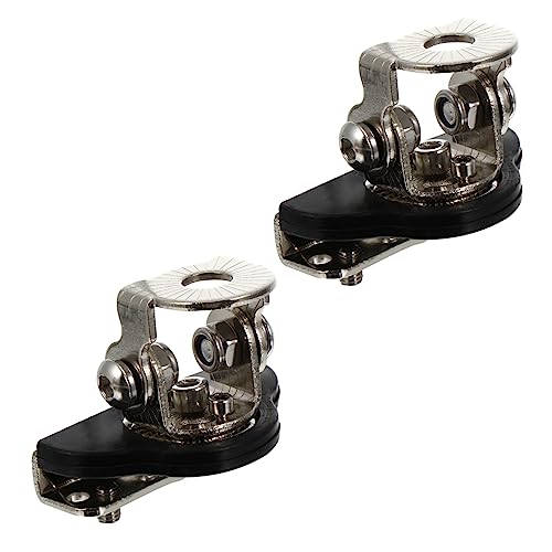 Support de fixation pour barre LED en acier inoxydable noir réglable à 360° lot de 2